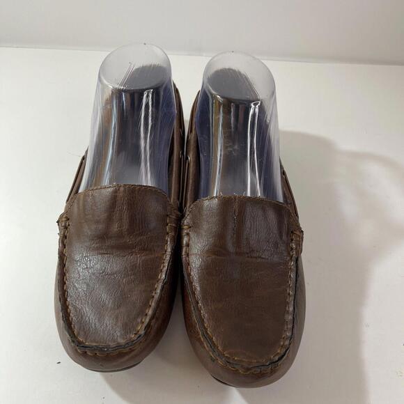 Shoes - Boc Born Loafers Womens Size 7M  Brown Faux Leather Driving Shoes Vegan